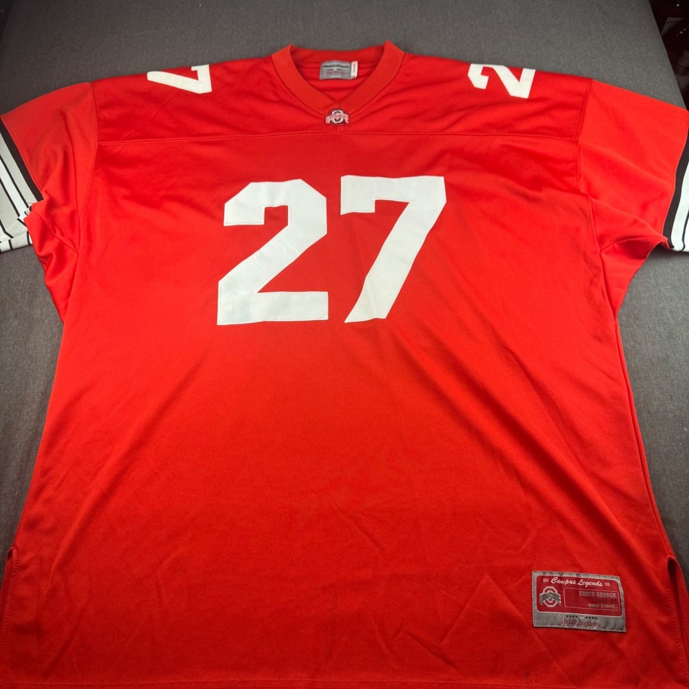 Campus Legends Eddie George Ohio State Buckeyes Jersey 27 Red Mens 3XL Vintage